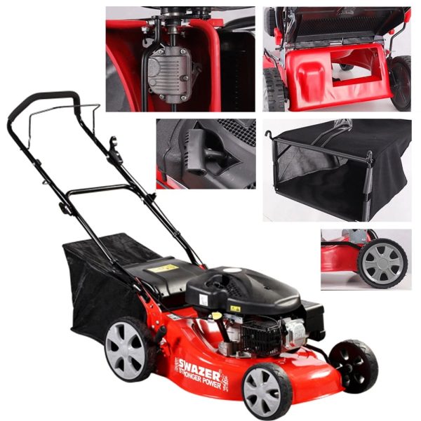 Swazer Benzinli Çim Biçme Makinesi 7.5 Hp 4 Zamanlı Hava Soğutmalı 150cc