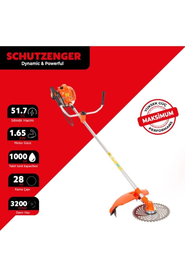 SCHUTZENGER Sc-y9520b Benzinli Ot - Çim Biçme Makinesi ( Yandan ) - Görsel 6