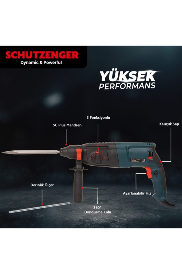 SCHUTZENGER 2,8 Kg 850 W Z1c-zt3-26 ( Sds - Plus ) Kırıcı Delici Hilti Matkap 26mm