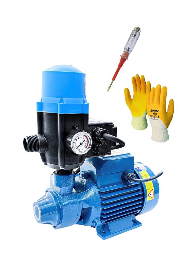 SCHUTZENGER Bakır 100% Sargılı Qb-60 0.75 Hp Paket Hidrofot Otomatik Su Pompası 0.75 Hp 0.55 Kw Set Pompa