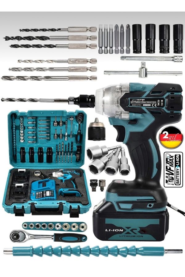 SCHUTZENGER 128VF Professional Somun Bijon Sökme Şarjlı Darbeli Matkap Vidalama Set SETLİ 32 PARÇA