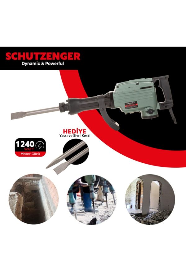 SCHUTZENGER 16 Kg 1400 Watt Sds Max Kırıcı Hilti Matkap Kırıcı Hilti Z1g-zt-65 65 Mm Hilti