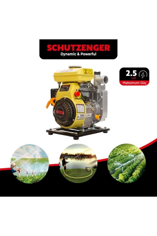 SCHUTZENGER Benzinli Su Pompası Sc-25a 1 Inç 4,5 Hp - Görsel 3