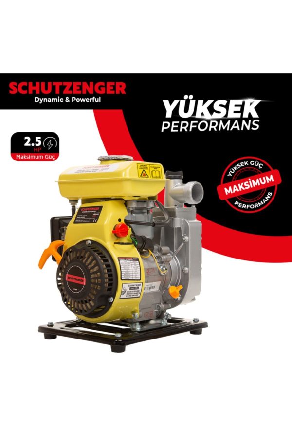 SCHUTZENGER Sc-25a Benzinli Su Pompası 1 Inc 2,5 Hp Benzinli Su Motoru - Görsel 4