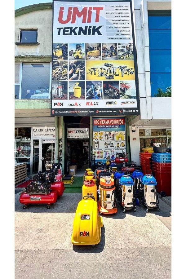 Pro Seri Bakır Sargı Turbo Motor 50LT 2HP Süper Hızlı Dolum Hava Kompresörü - Görsel 3