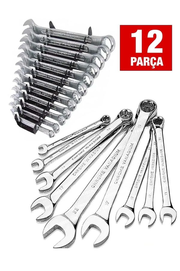 PRO 58 Parça Lokma Takımı Otomatik Cırcırlı 1/4" 12 Parça Kombine Açık Ağız-yıldız Anahtar Takım - Görsel 4