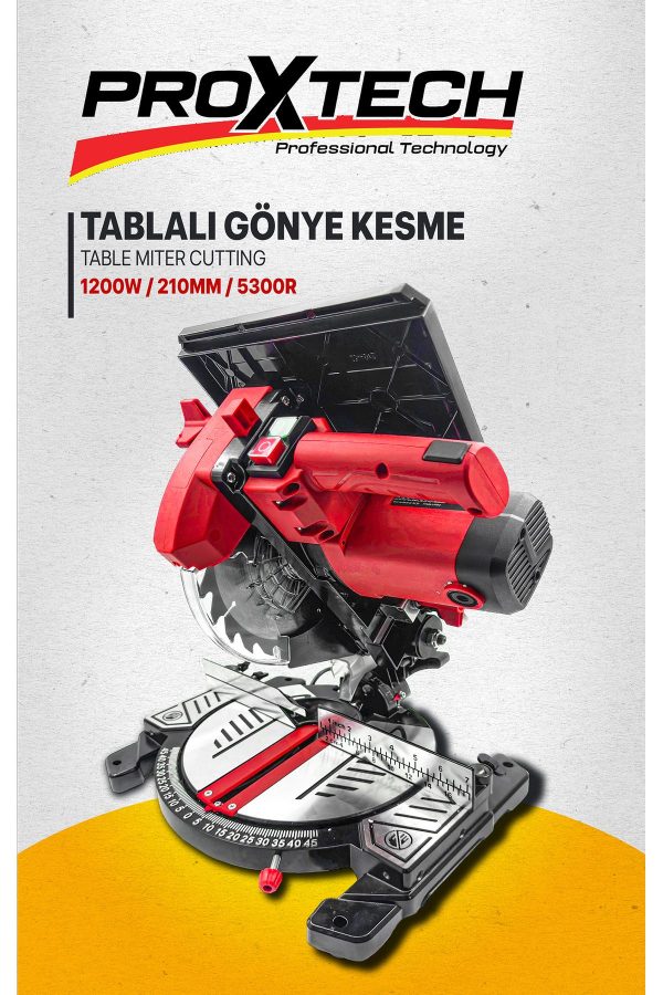 Profesyonel Endüksiyon Motor 210mm Tablalı Gönye Kesme Ahşap Sunta Plastik Kesme Gönye KesmeMakinesi - Görsel 3