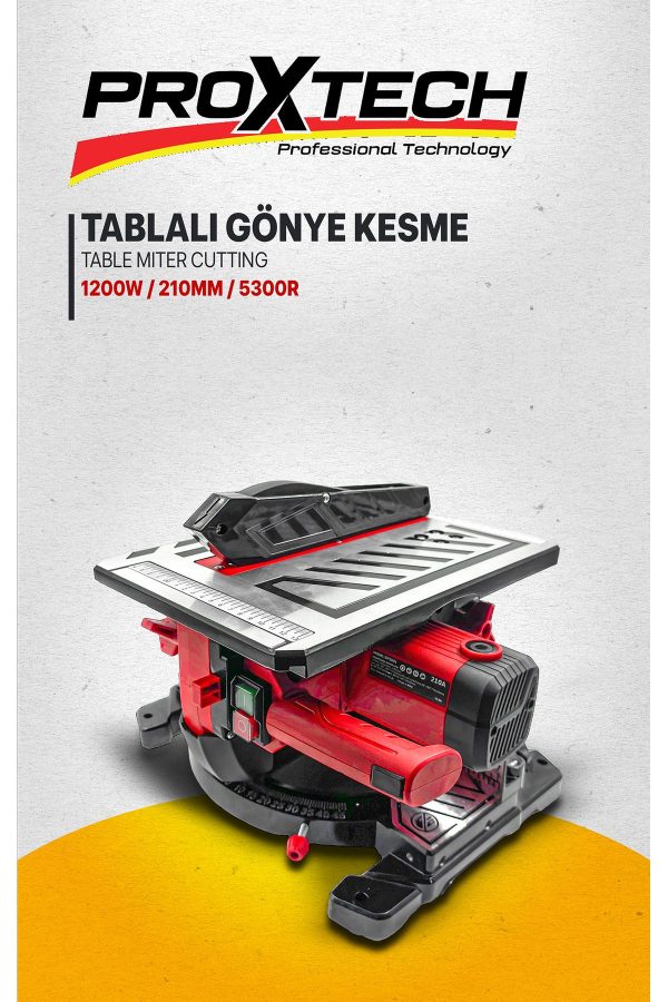 Profesyonel Endüksiyon Motor 210mm Tablalı Gönye Kesme Ahşap Sunta Plastik Kesme Gönye KesmeMakinesi - Görsel 4